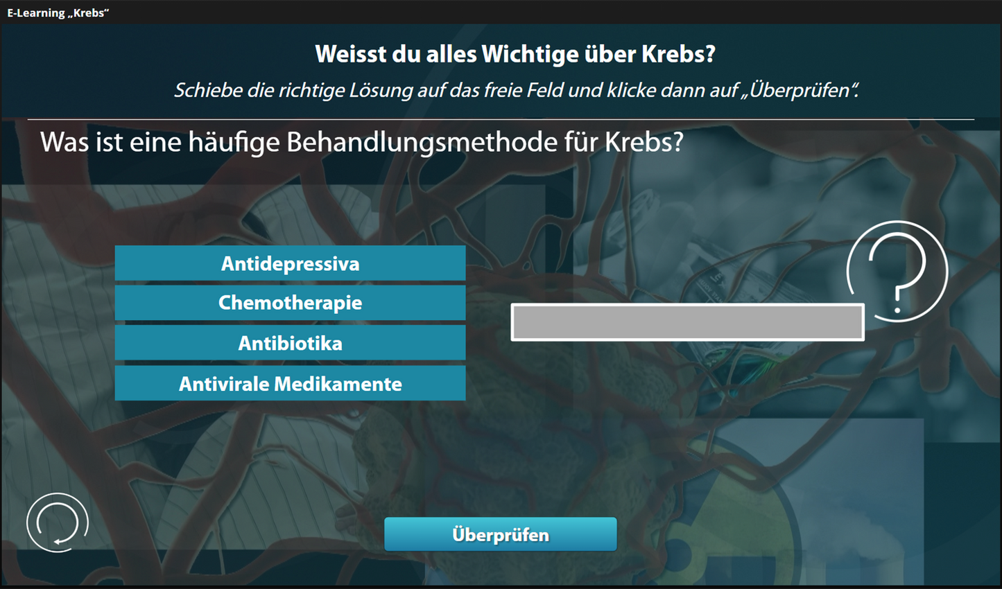 Krebs mit E-Learning
