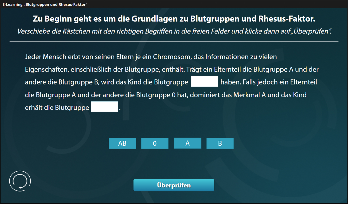 Blutgruppen und Rhesus-Faktor mit E-Learning