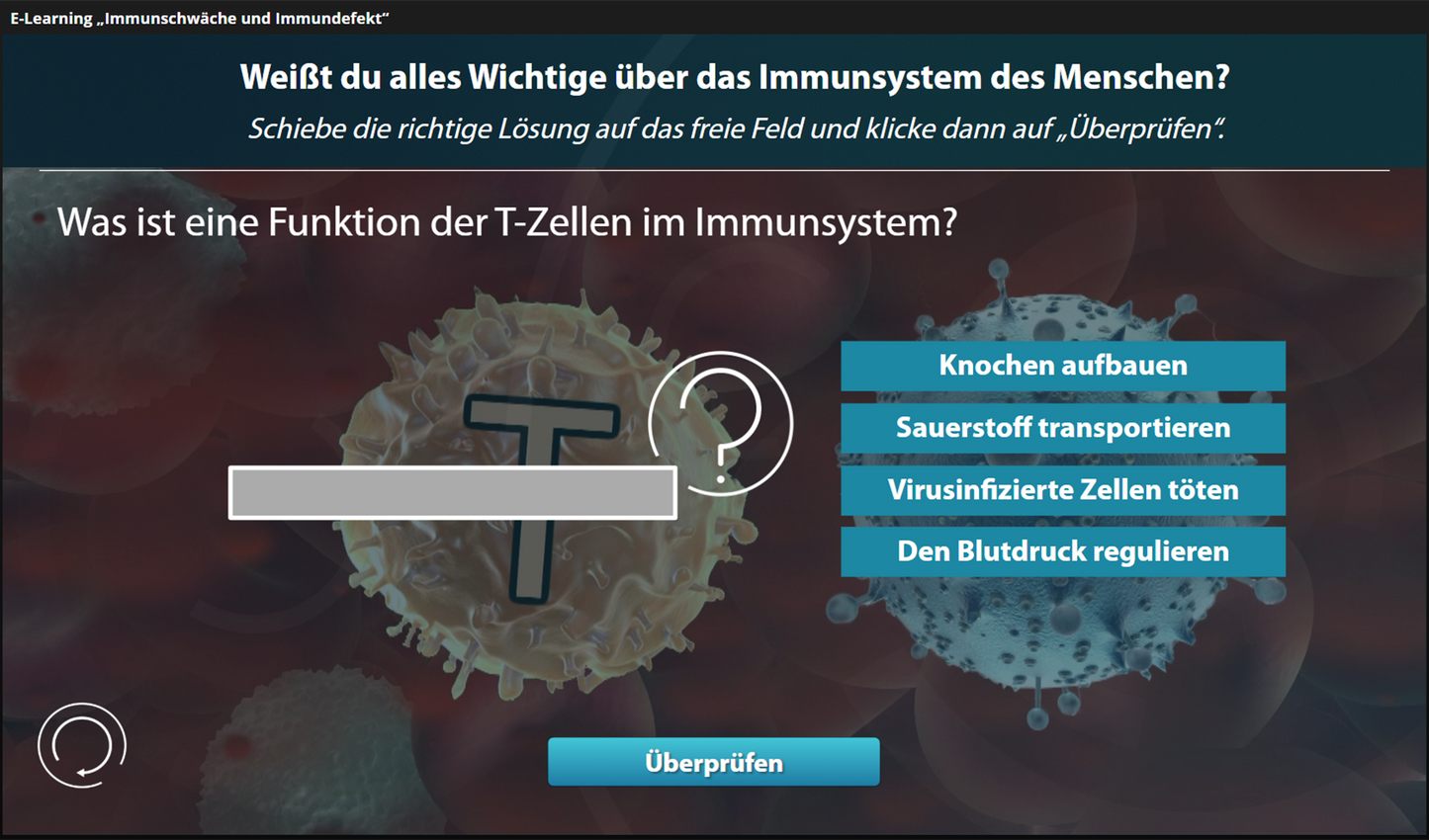 Immunschwäche und Immundefekt mit E-Learning