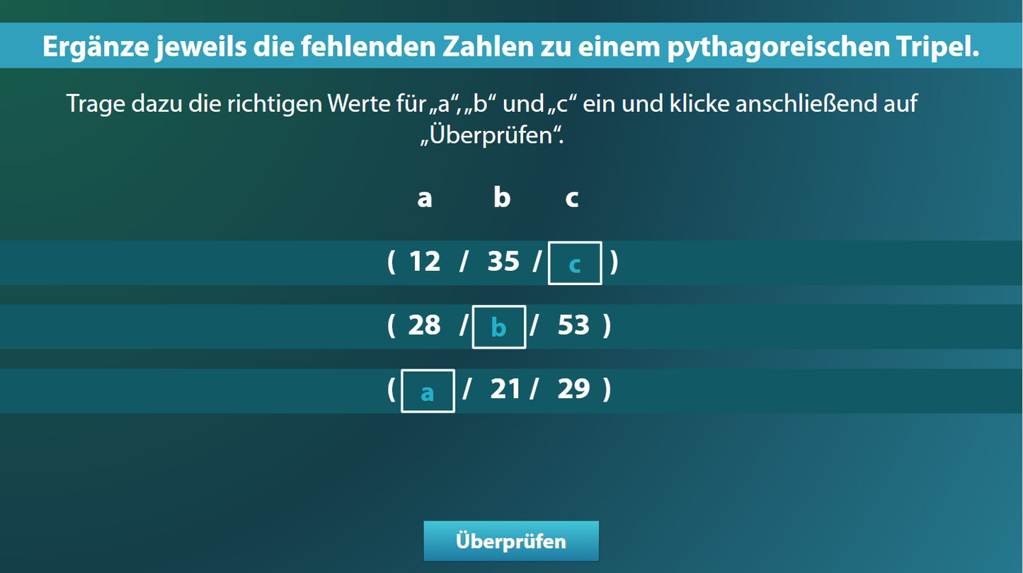 Satzgruppe des Pythagoras Teil 1 Pythagoras mit E-Learning