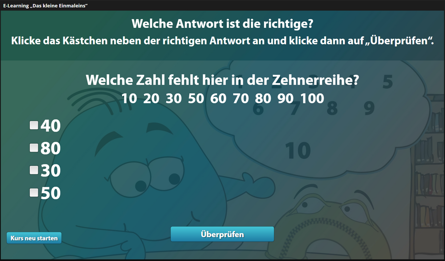 Das kleine Einmaleins mit  E-Learning