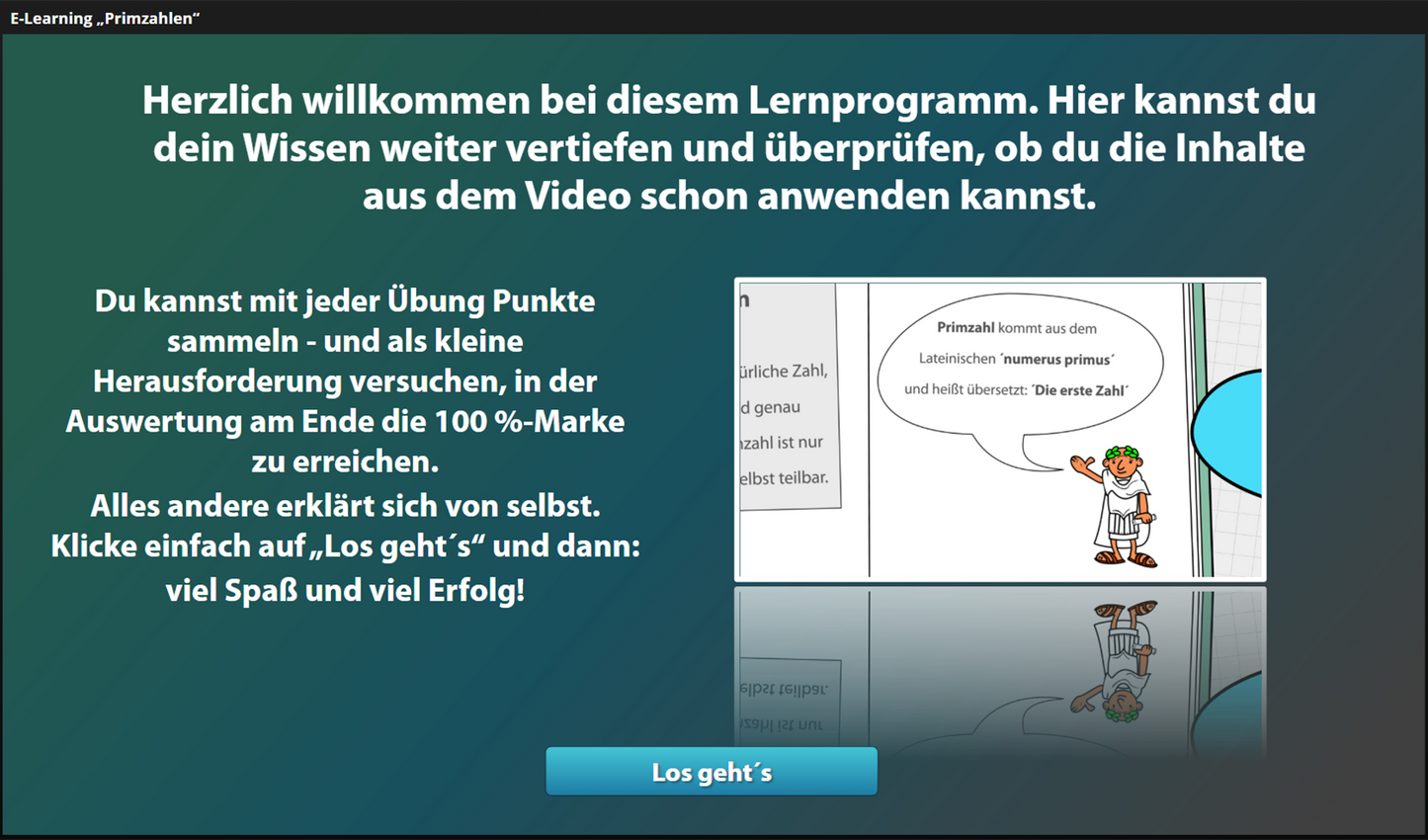 Was ist eine Primzahl? mit E-Learning