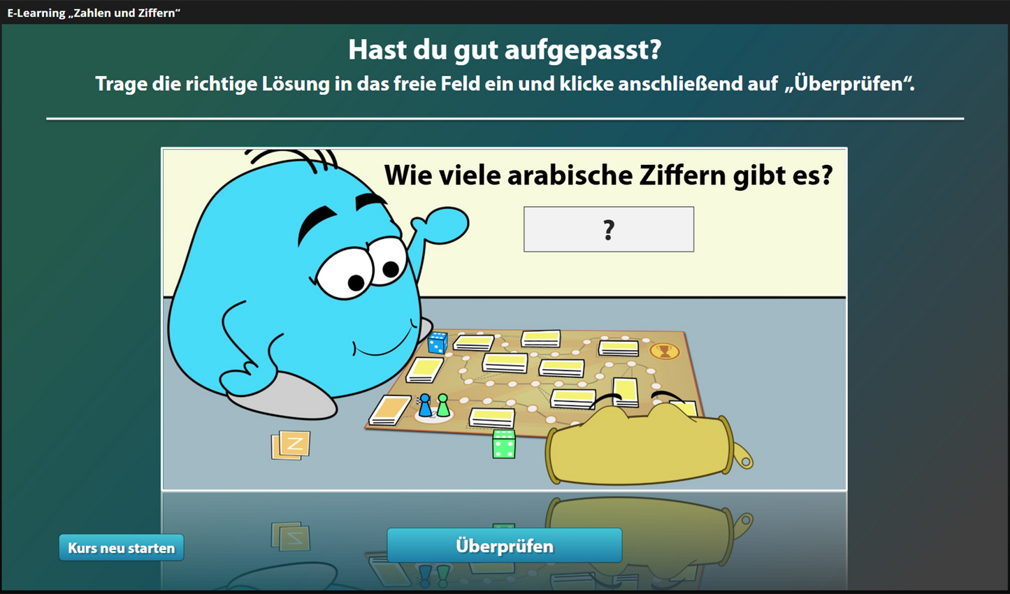 Ziffern mit E-Learning