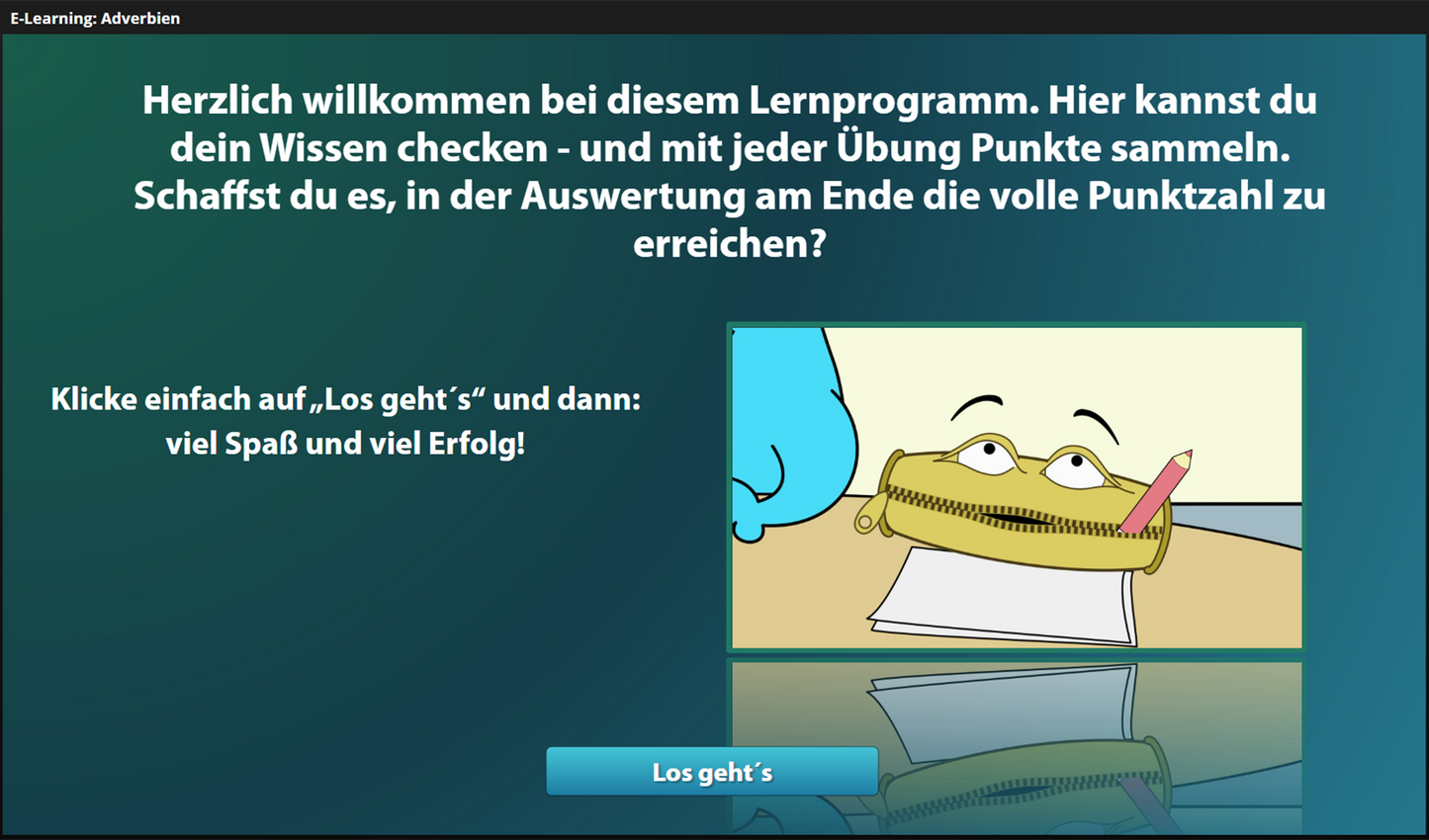 Adverbien für Einsteiger*innen mit E-Learning