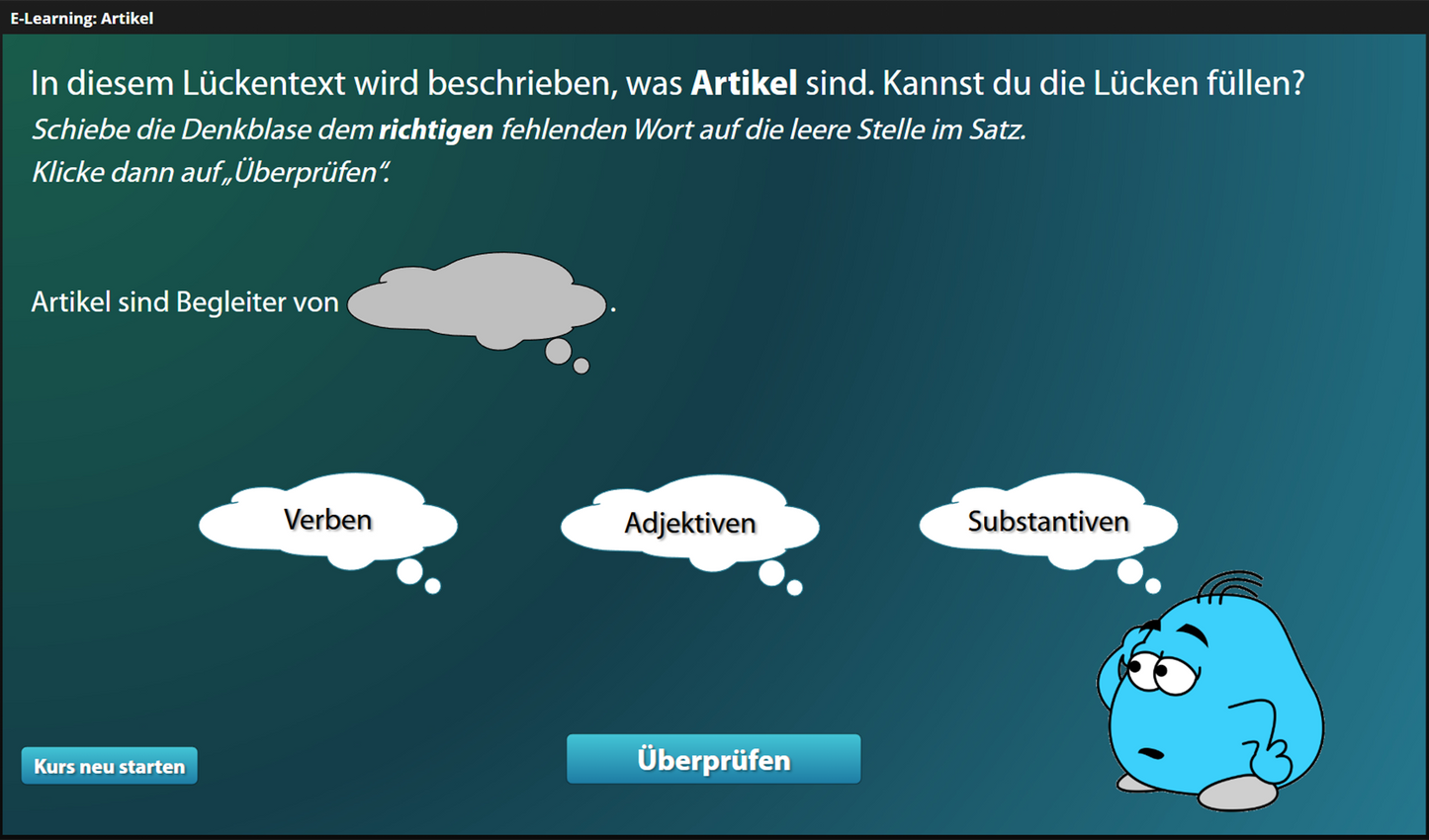 Artikel für Einsteiger*innen mit E-Learning
