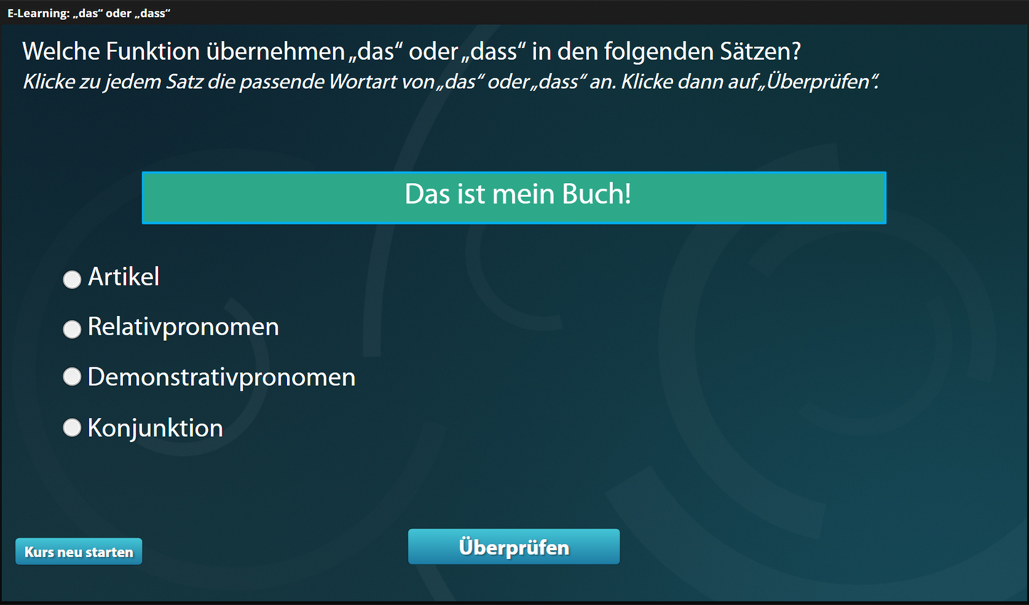 Das oder dass? mit E-Learning
