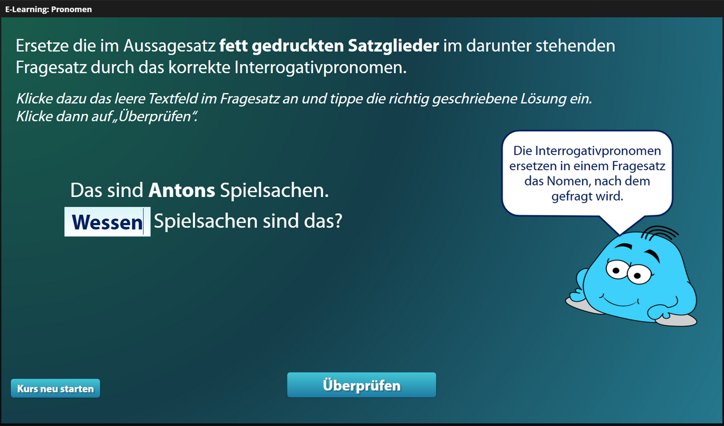 Pronomen für Einsteiger*innen mit E-Learning