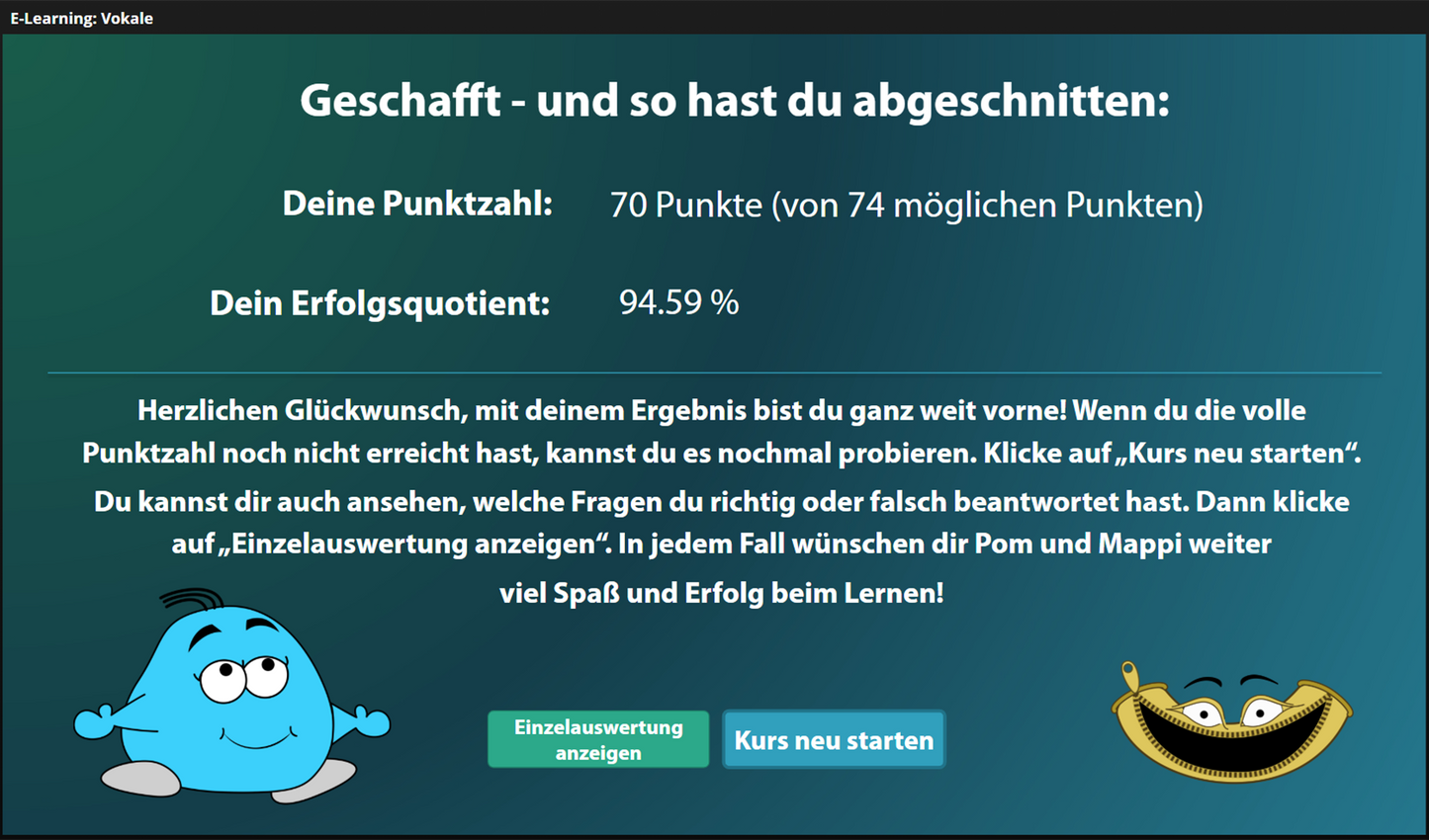 Schreibung nach Vokalen für Einsteiger*innen mit E-Learning