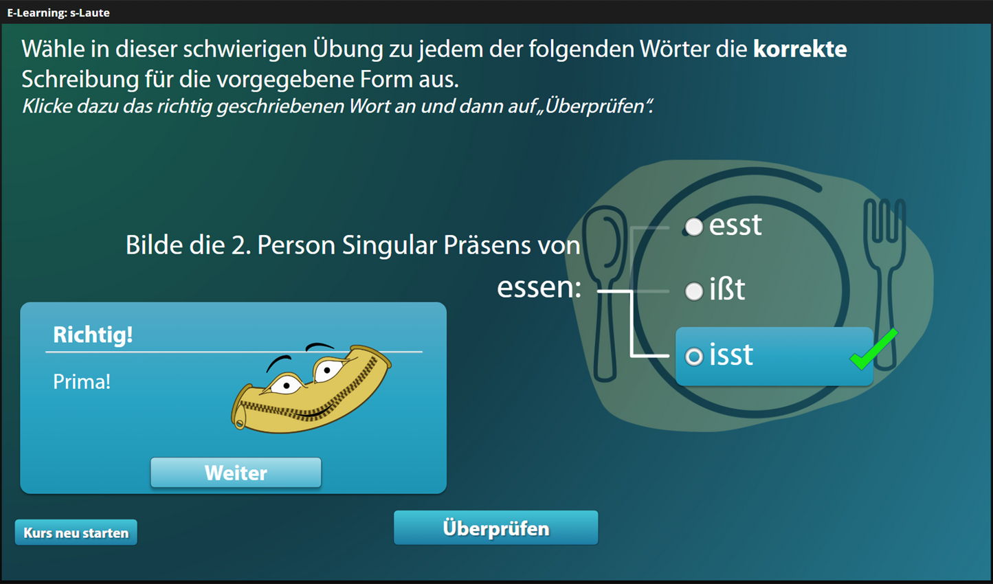 s-Laute für Einsteier*innen mit E-Learning