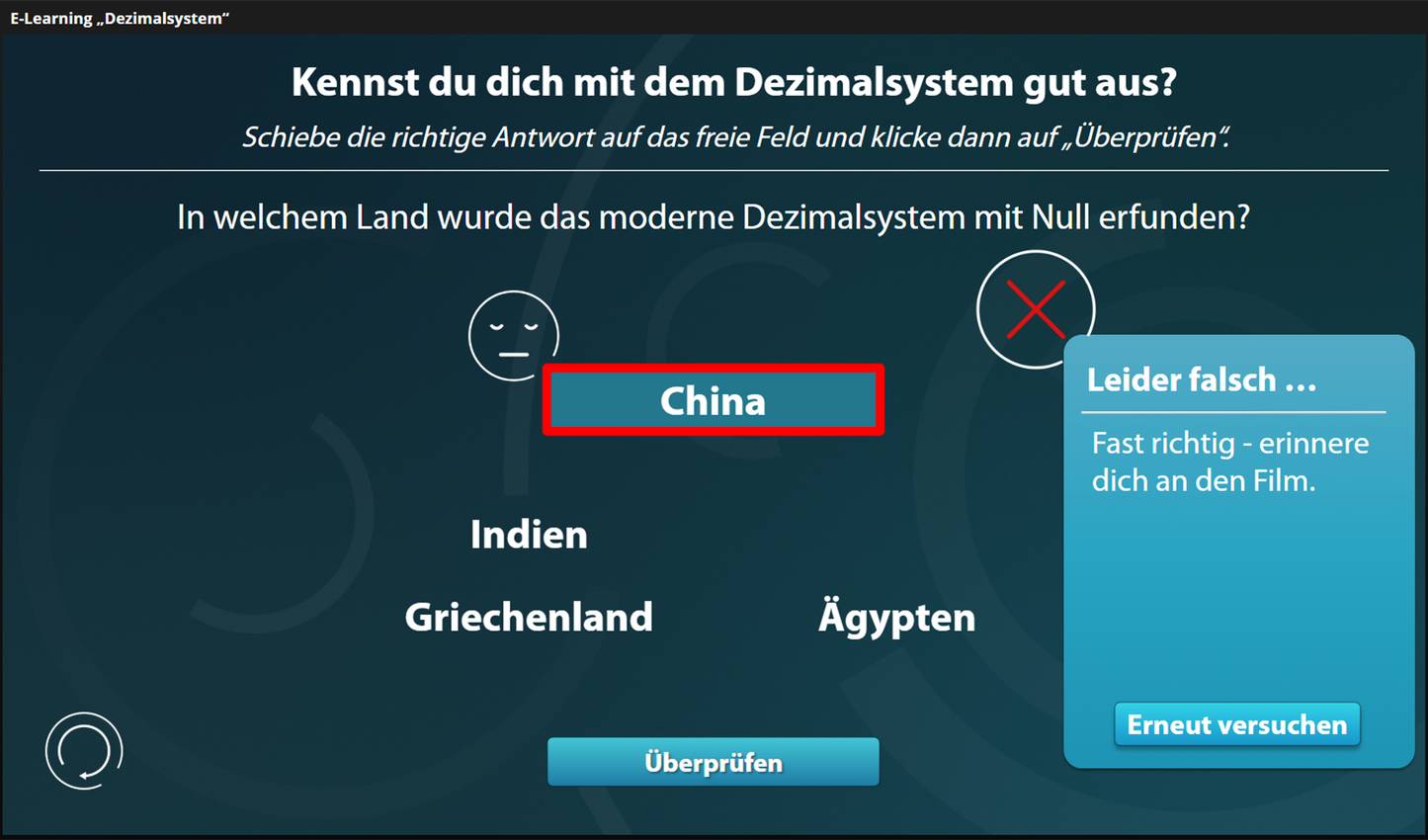 Dezimalsystem mit E-Learning