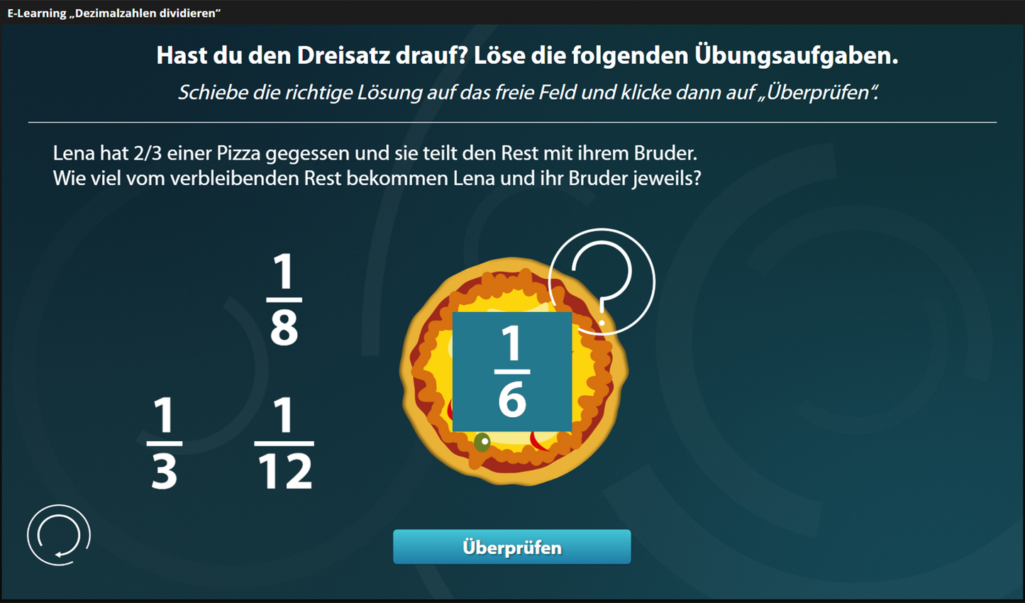 Dezimalzahlen dividieren mit E-Learning