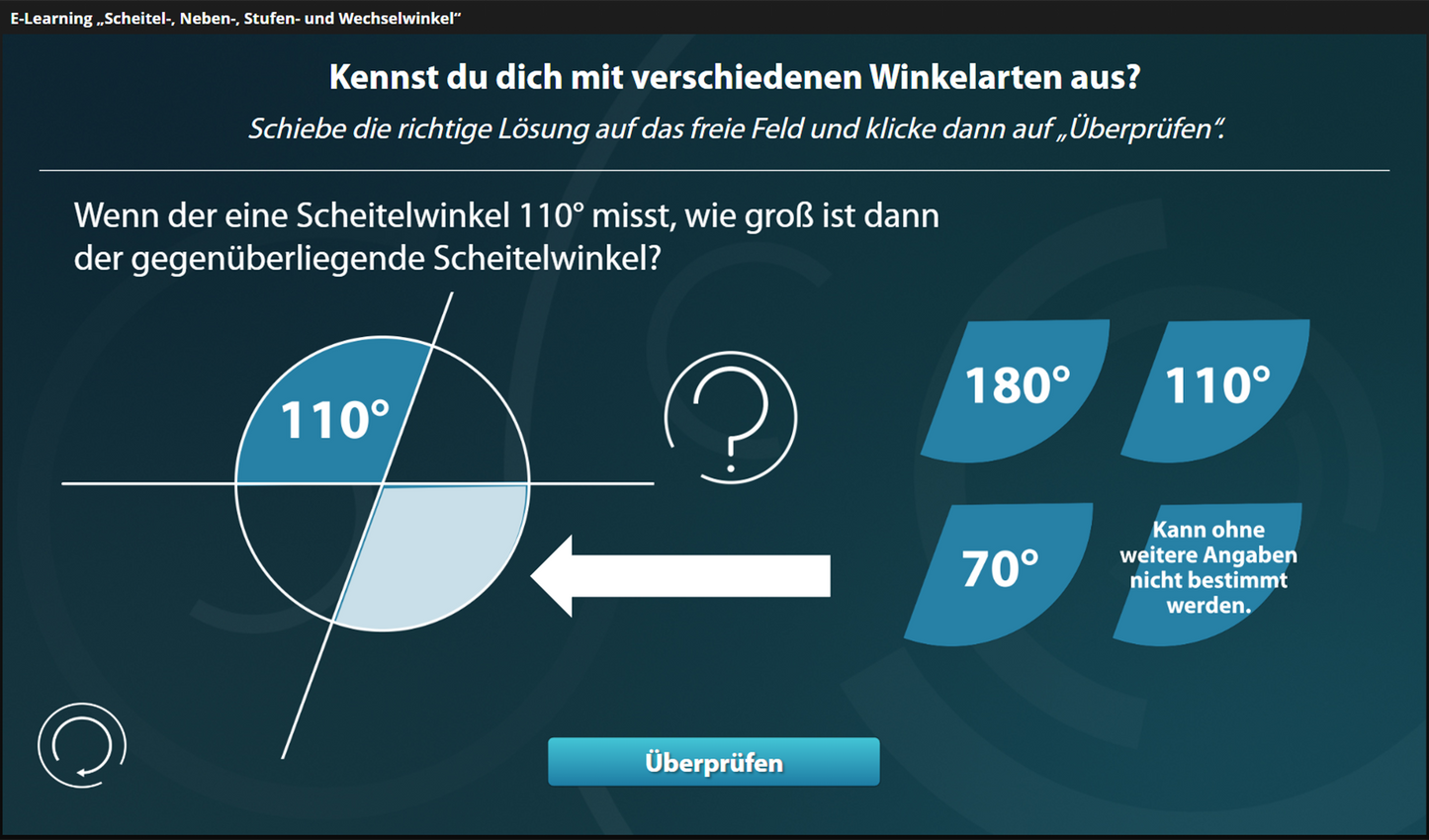 Scheitel-, Neben-, Stufen- und Wechselwinkel mit E-Learning