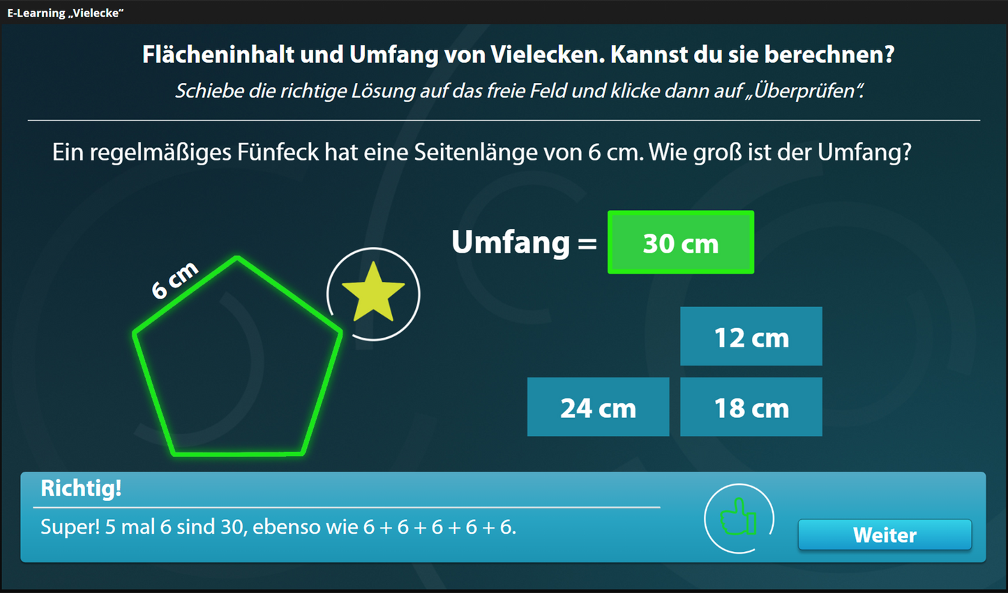 Vielecke mit E-Learning