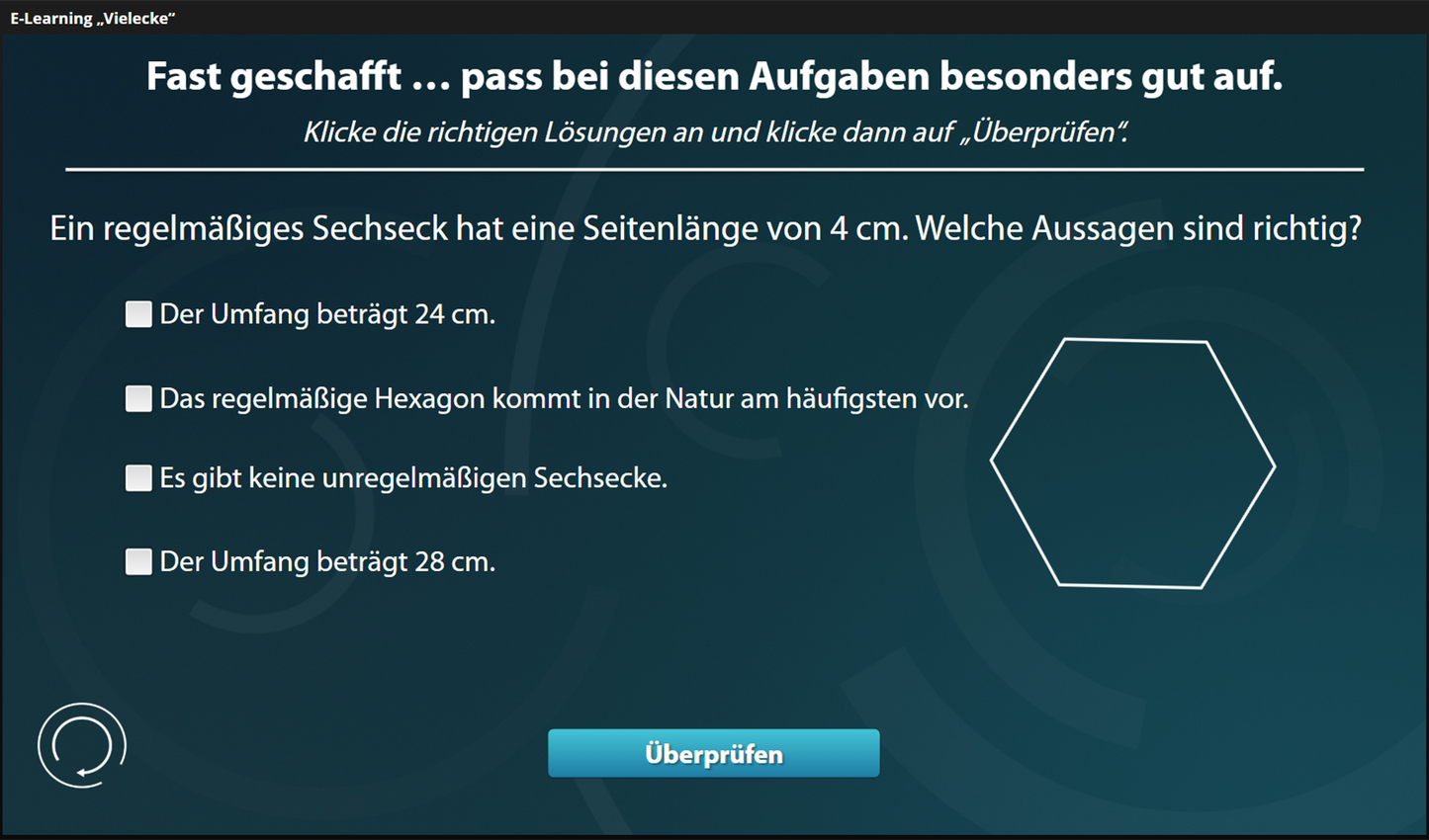 Vielecke mit E-Learning