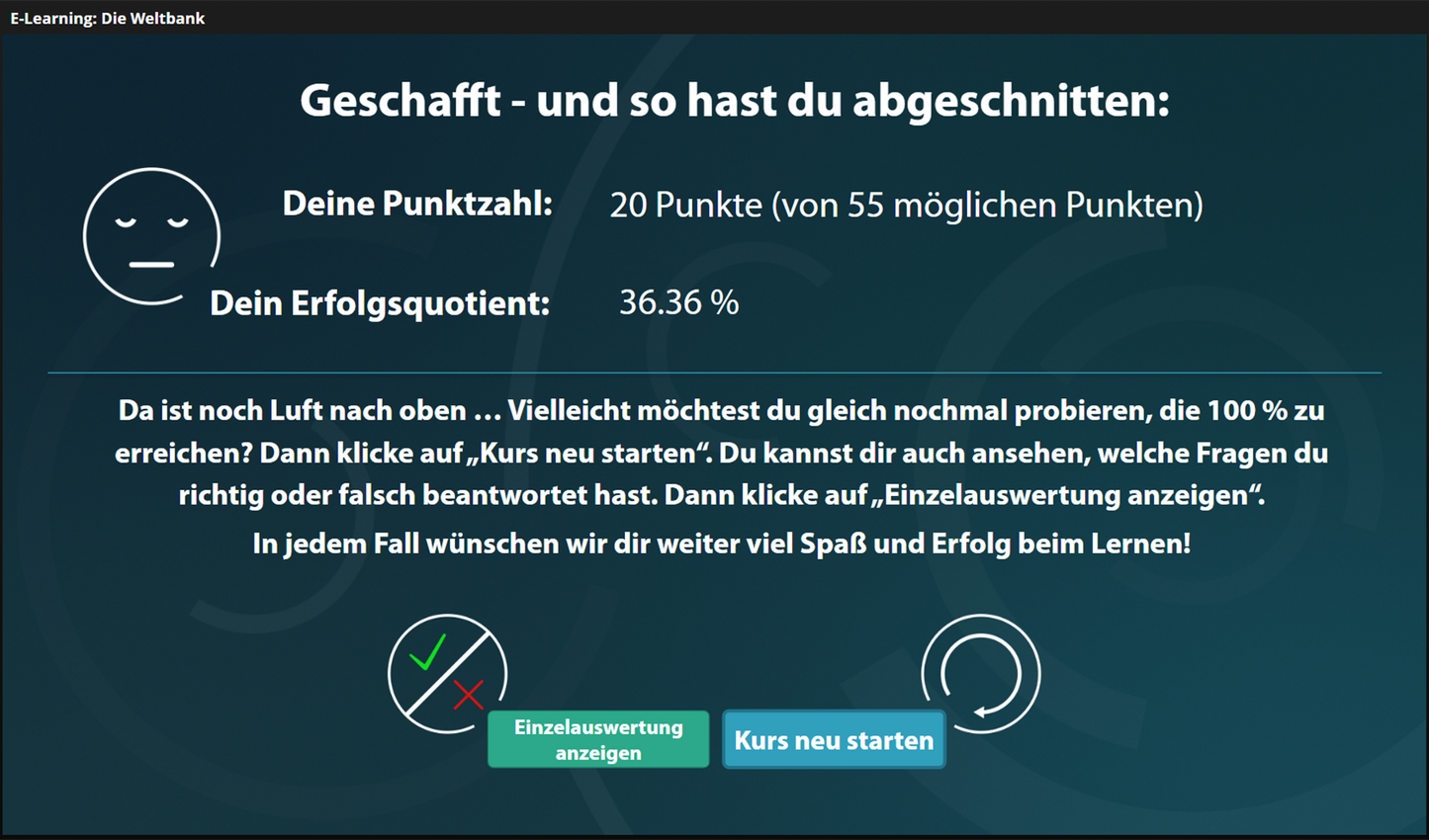 Weltbank mit E-Learning