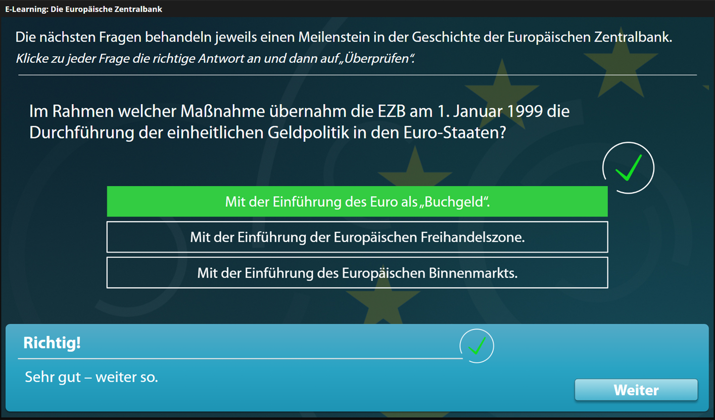 Die Europäische Zentralbank (EZB) - mit E-Learning