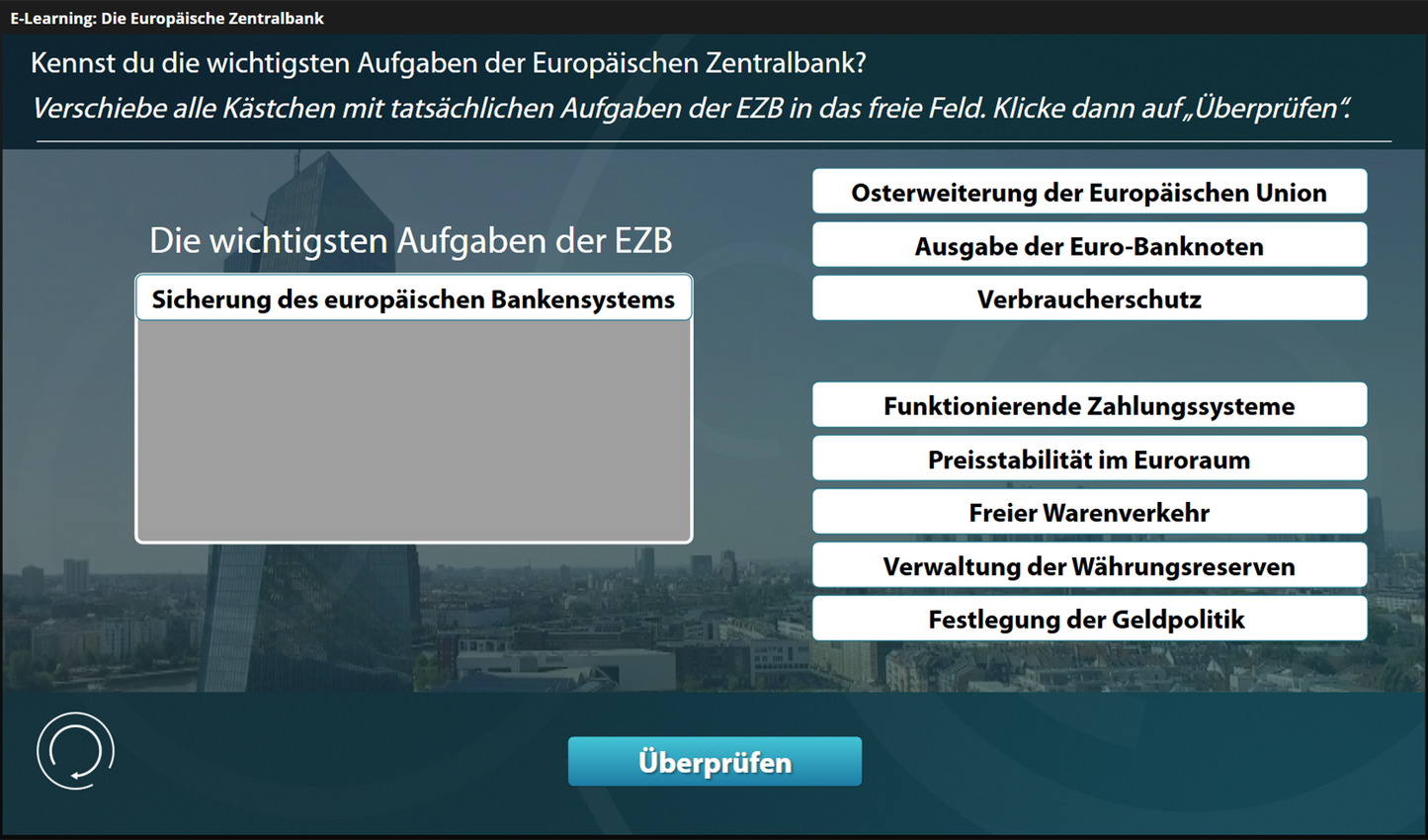 Die Europäische Zentralbank (EZB) - mit E-Learning