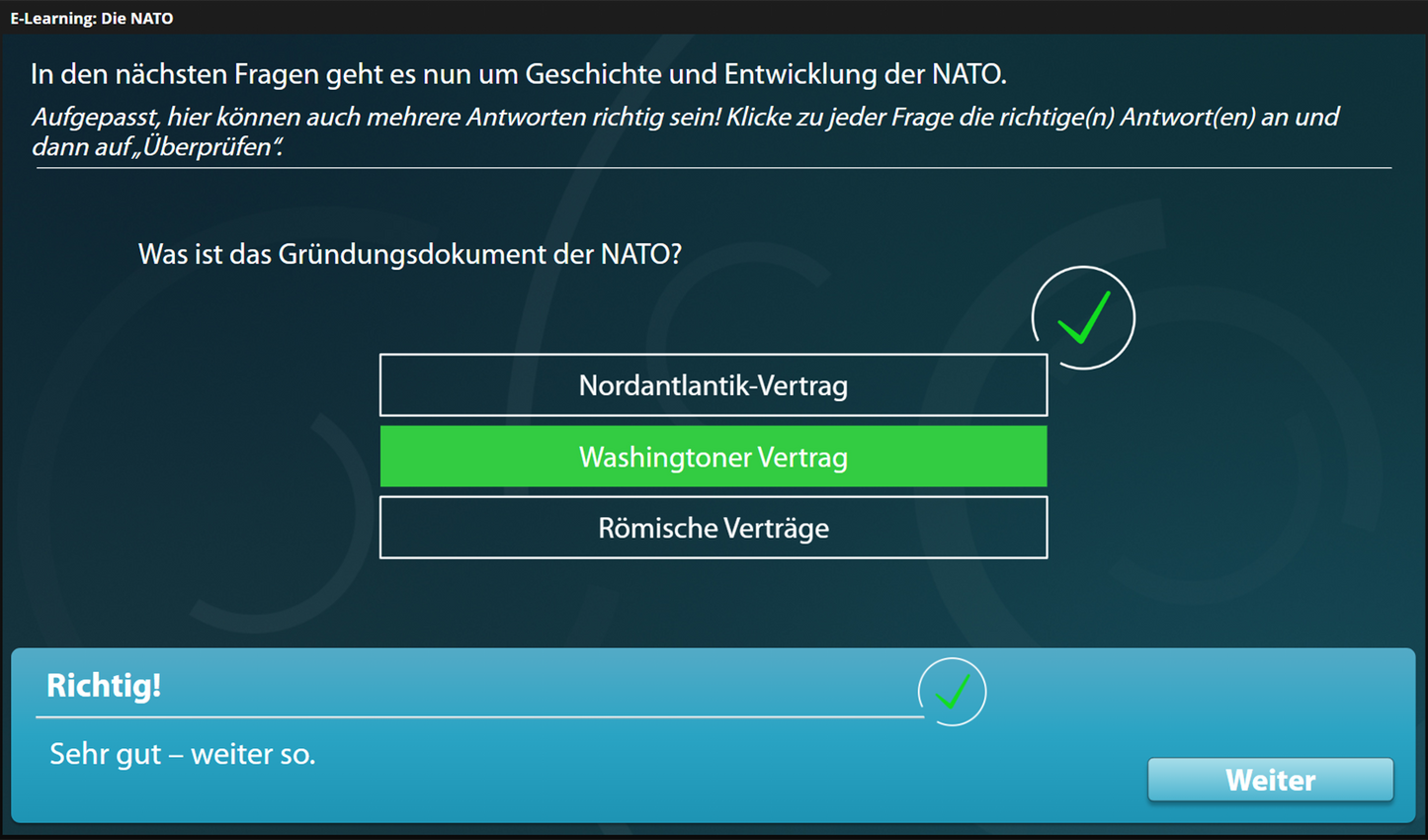 Die NATO - mit E-Learning
