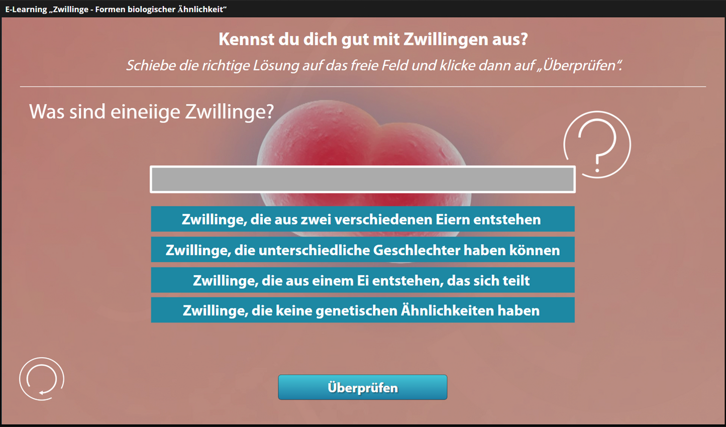 Zwillinge - Formen biologischer Ähnlichkeit mit E-Learning