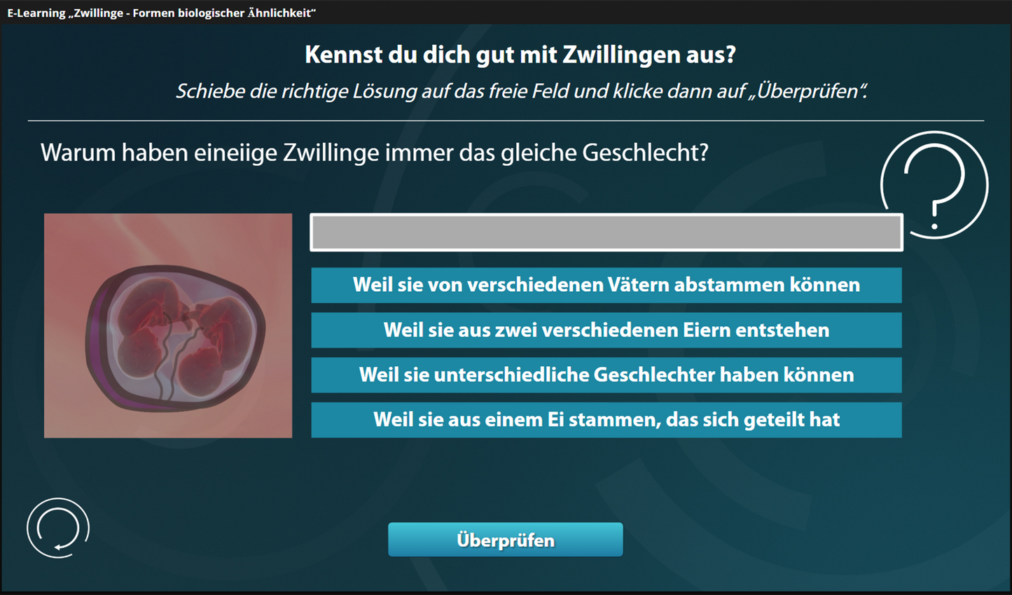 Zwillinge - Formen biologischer Ähnlichkeit mit E-Learning