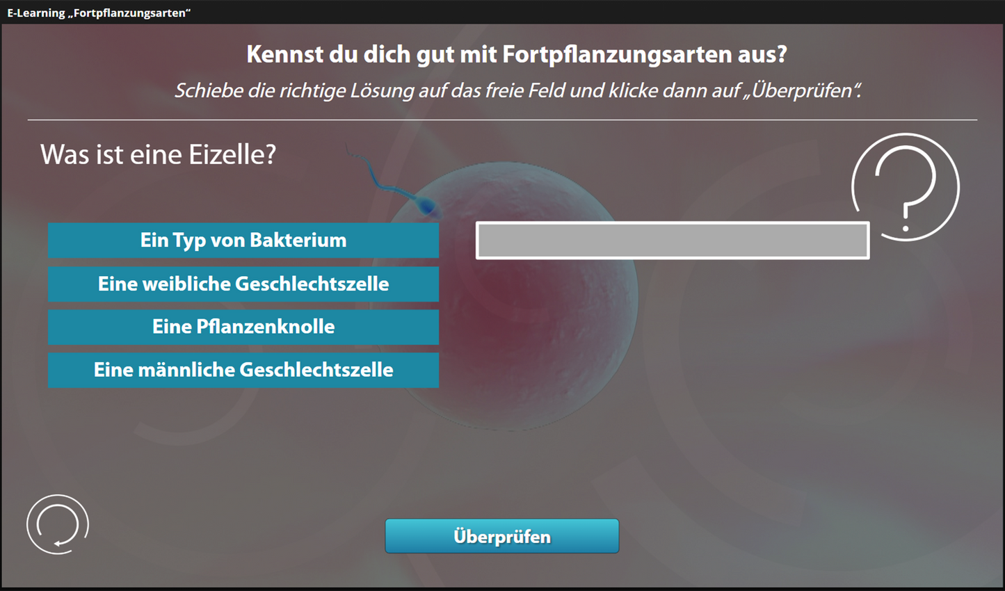 Fortpflanzungsarten mit E-Learning
