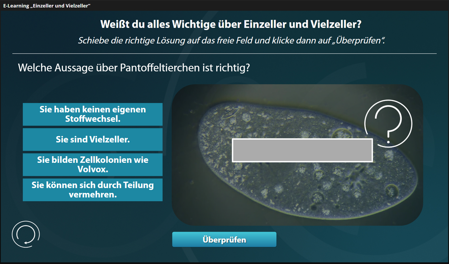 Einzeller und Vielzeller mit E-Learning