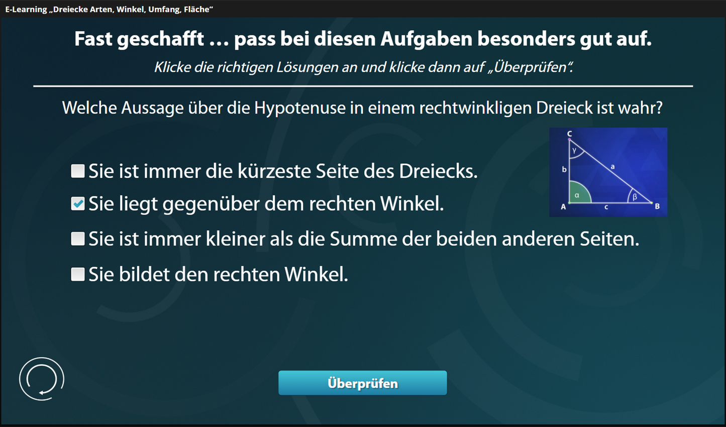 Dreiecke - Arten, Winkel, Umfang, Fläche mit E-Learning
