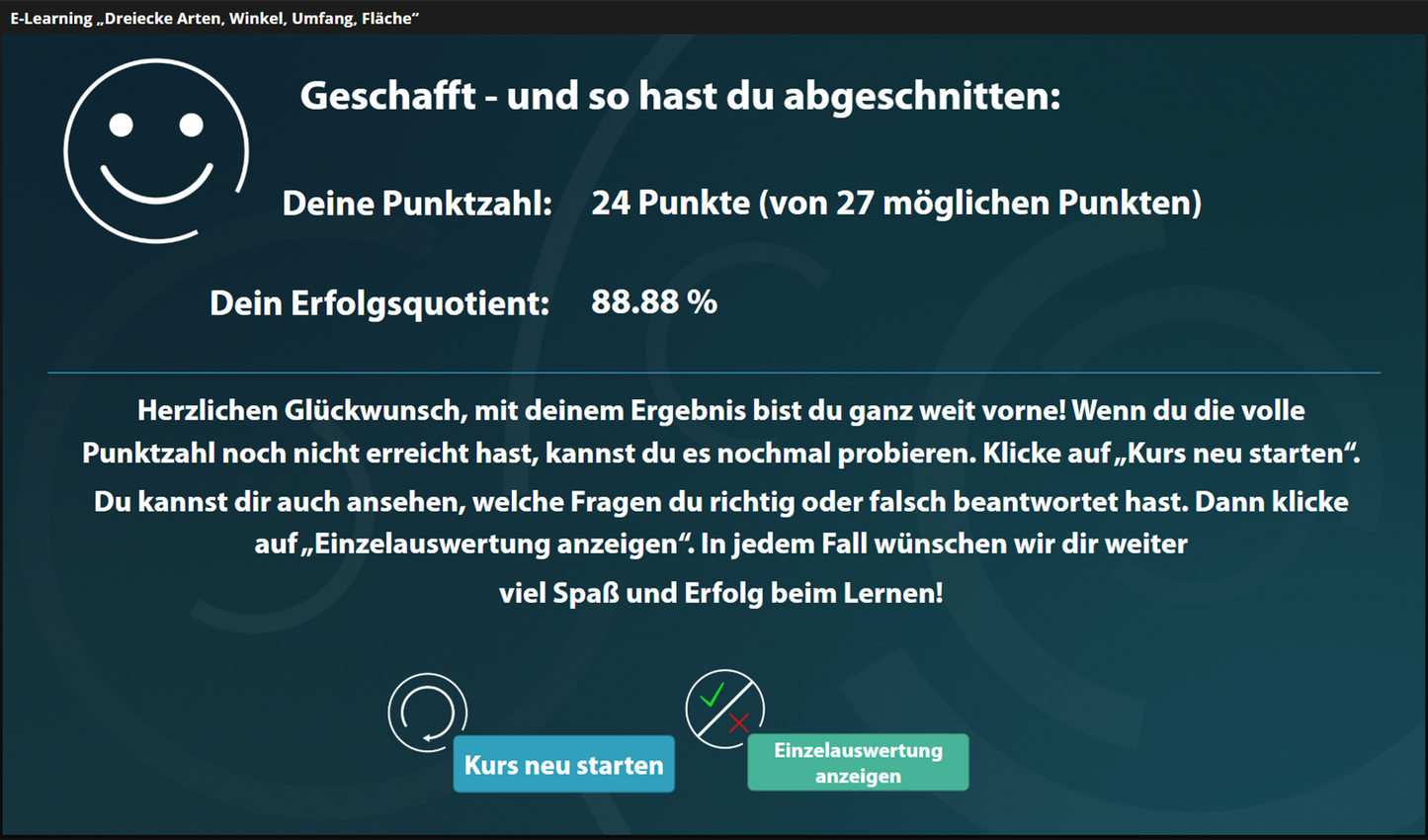 Dreiecke - Arten, Winkel, Umfang, Fläche mit E-Learning