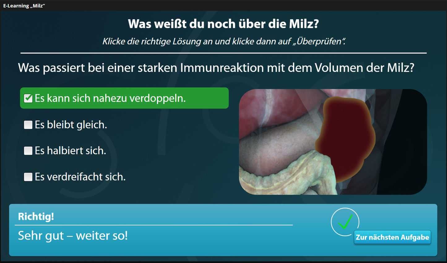 Milz mit E-Learning