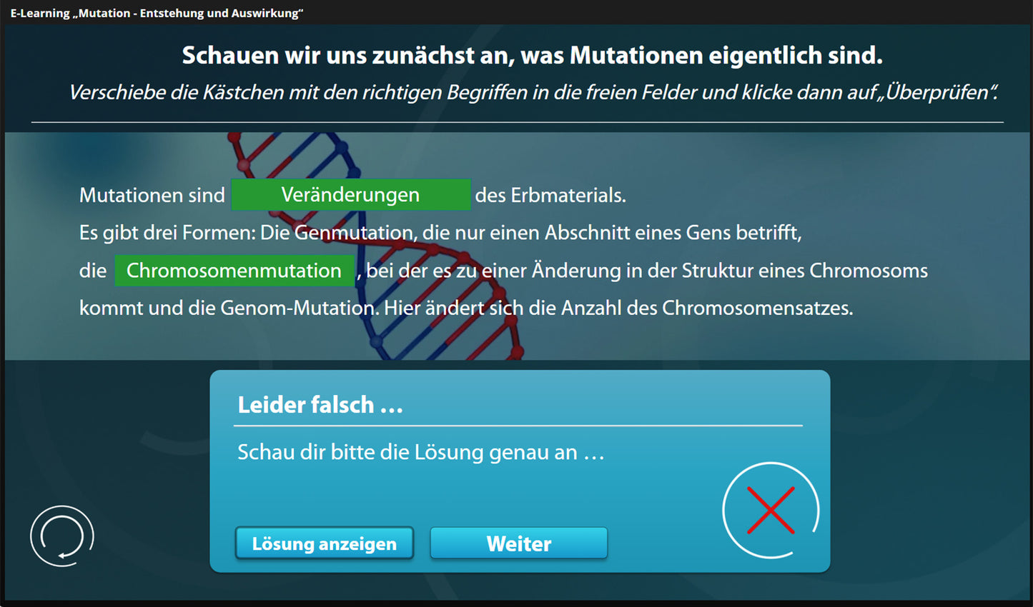 Mutation - Entstehung und Auswirkung mit E-Learning