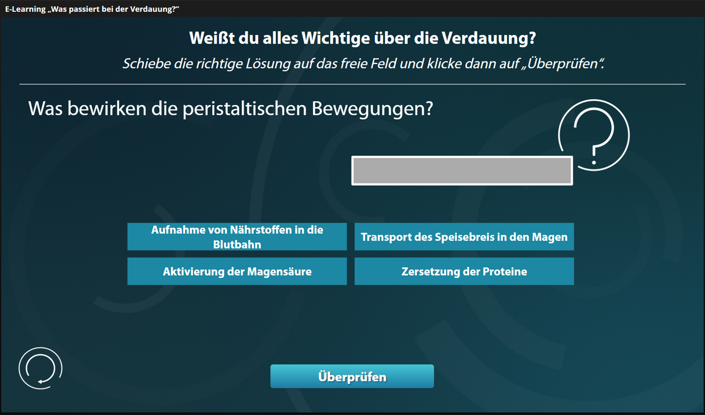 Was passiert bei der Verdauung? mit E-Learning