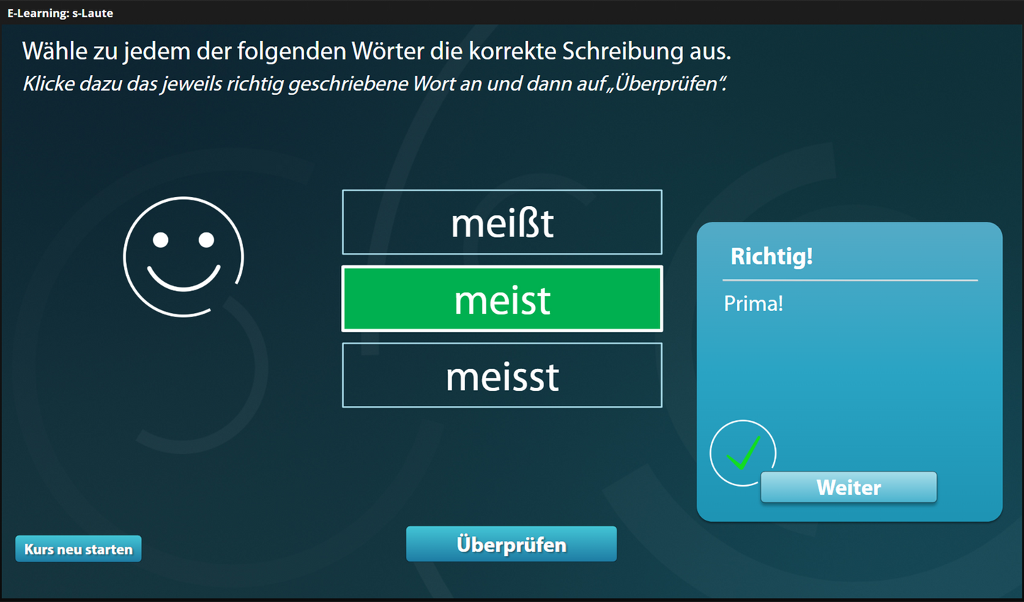 s-Laute mit E-Learning