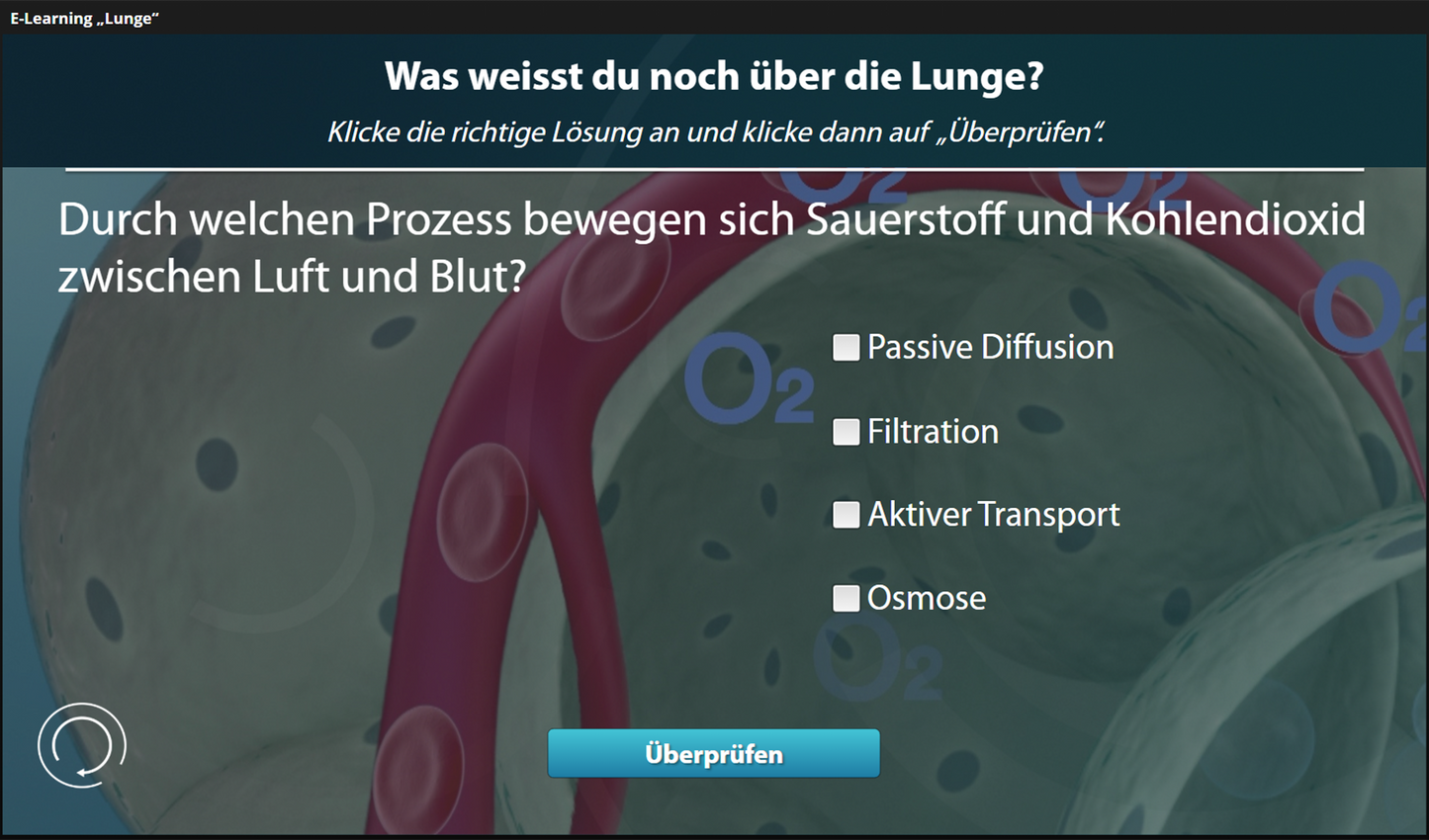 Lunge mit E-Learning