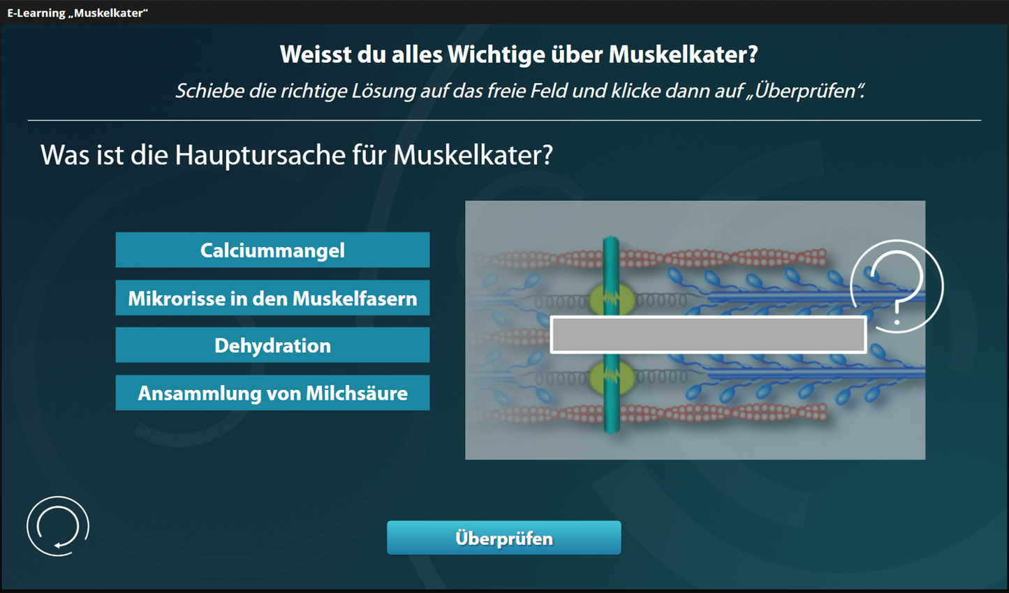 Muskelkater mit E-Learning