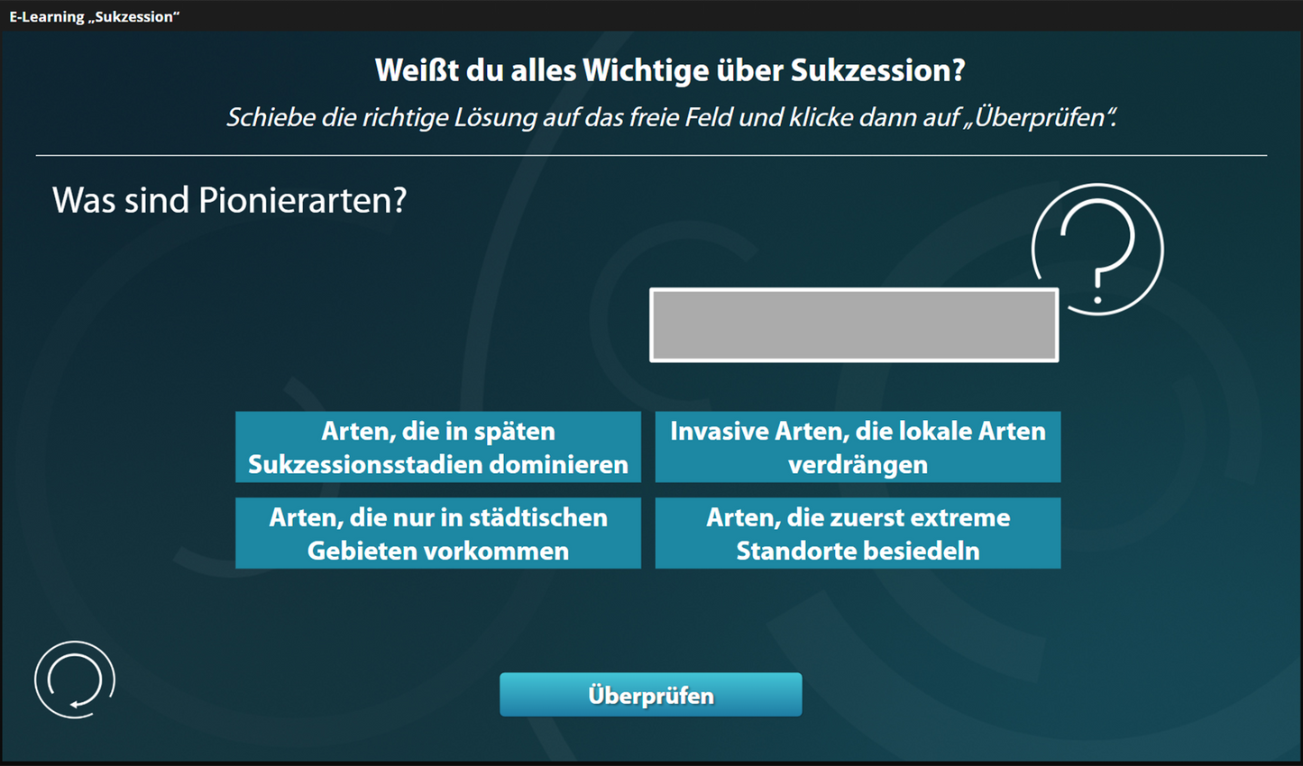 Sukzession mit E-Learning