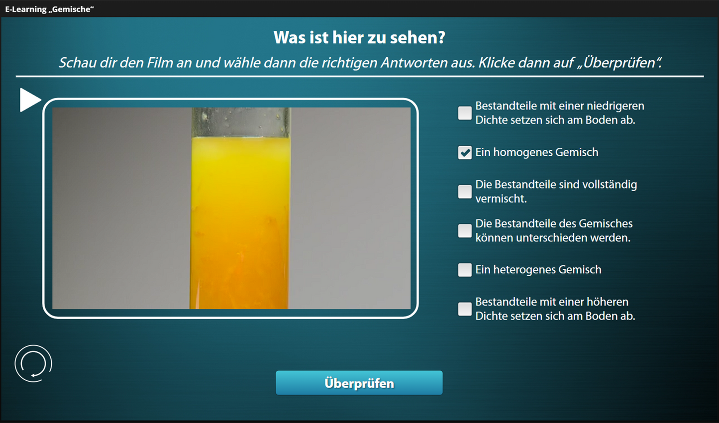 Gemische - Ein interaktiver Onlinekurs