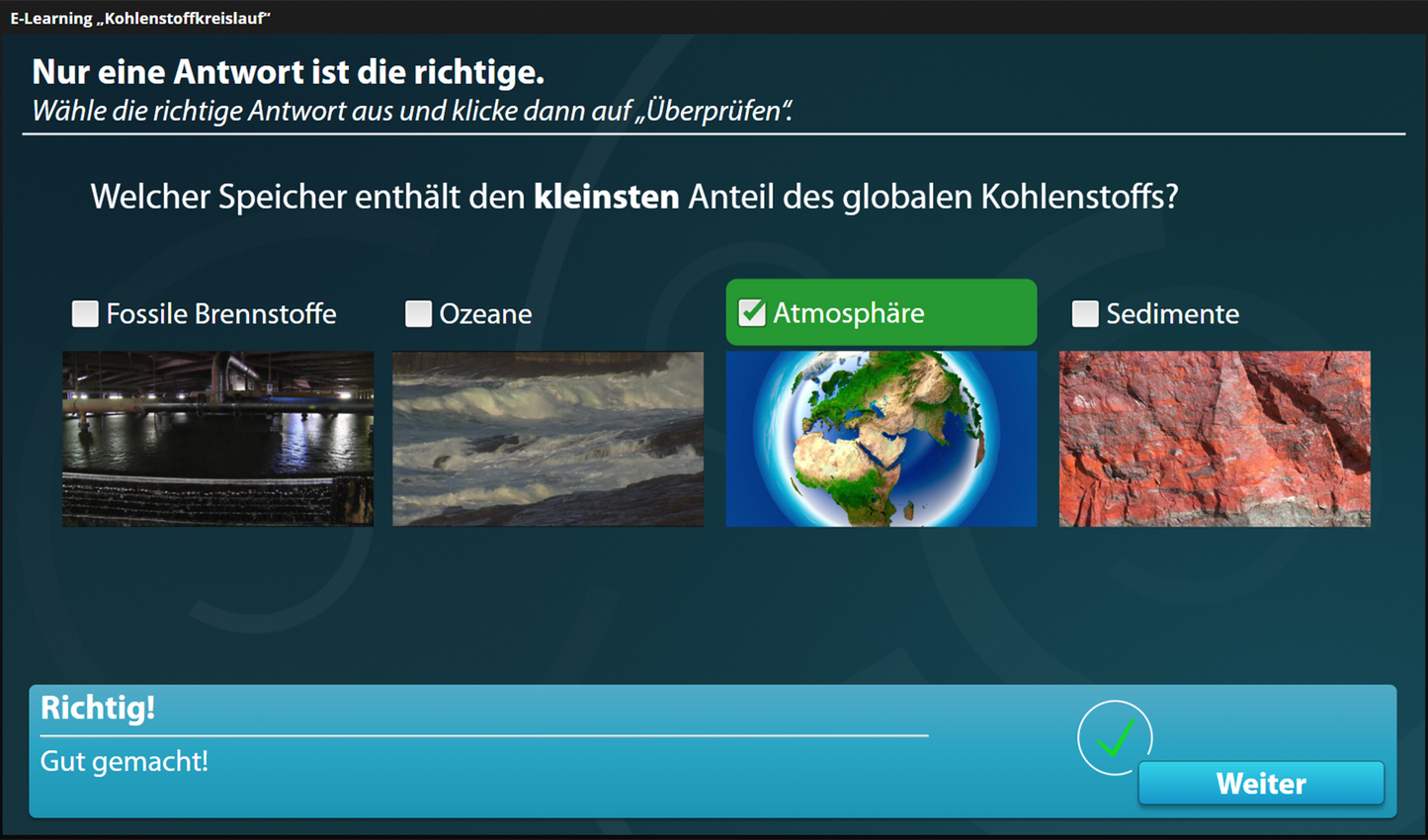 Kohlenstoffkreislauf - Ein interaktiver Onlinekurs