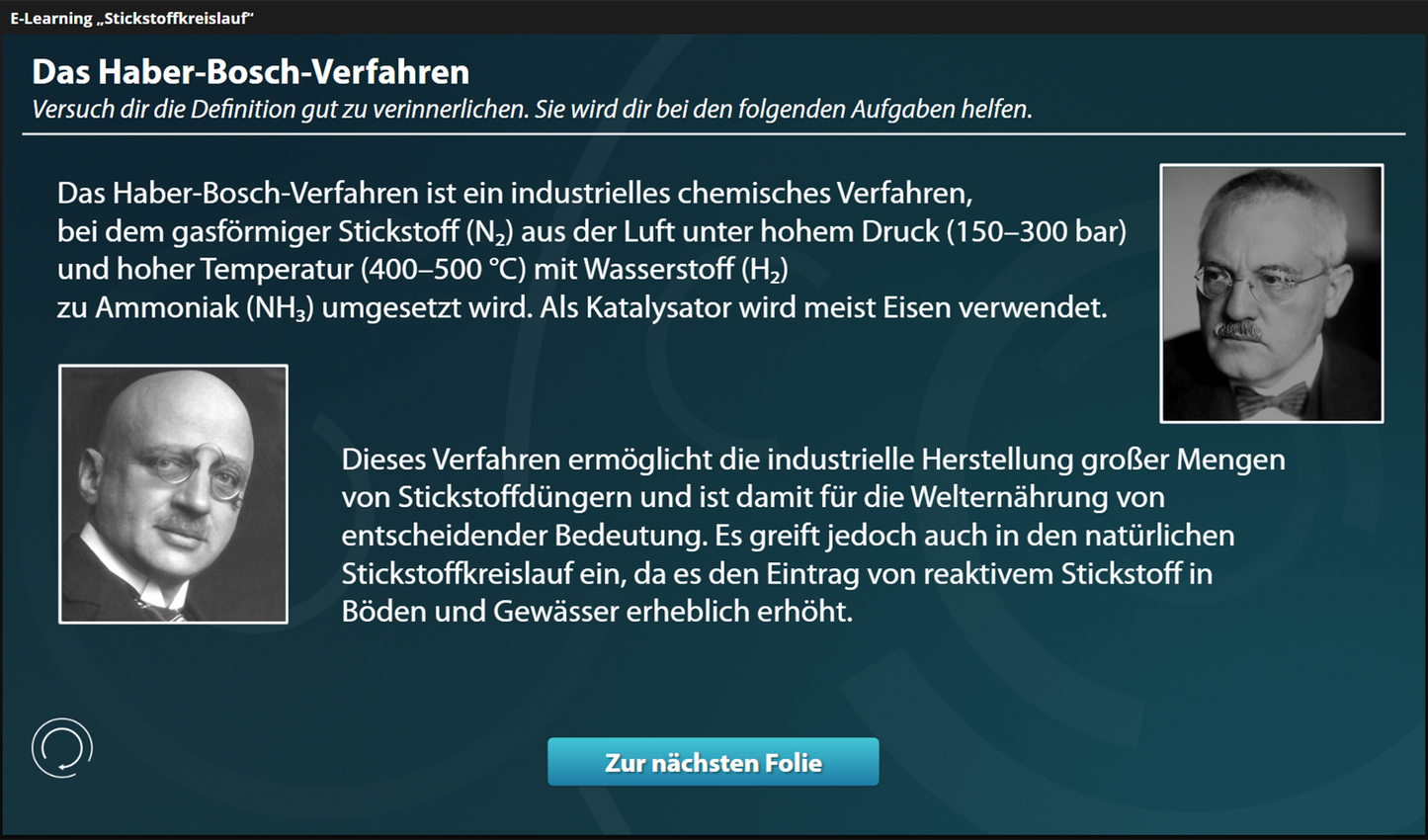 Stickstoffkreislauf - Ein interaktiver Onlinekurs