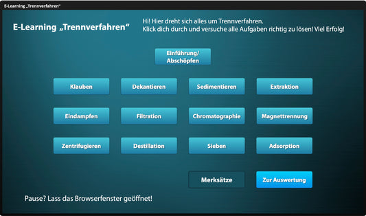 Trennverfahren - Ein interaktiver Onlinekurs