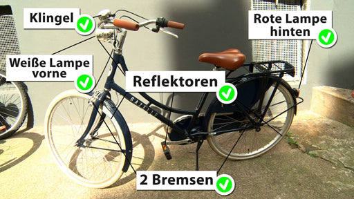 Verkehrserziehung - verkehrssicheres Fahrrad