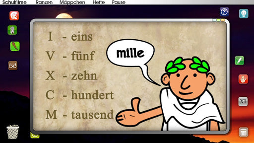 Römische Zahlen mit E-Learning