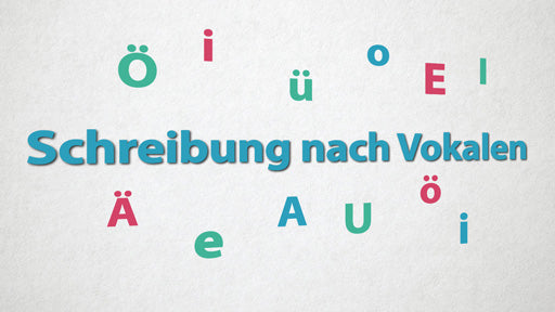 Schreibung nach Vokalen mit E-Learning