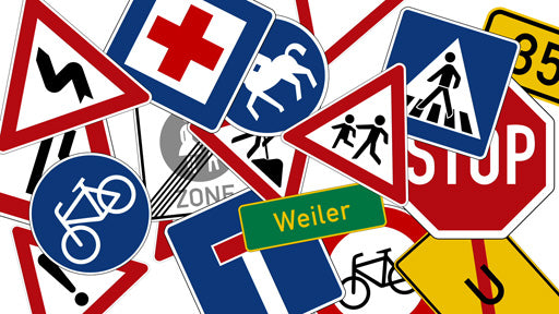 Verkehrserziehung - Gefahrzeichen